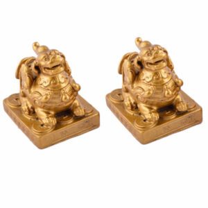 Golden Fortune Bringing Pi Yao (1 Pair)