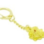 Golden Fortune Money Frog Feng Shui Key Chain