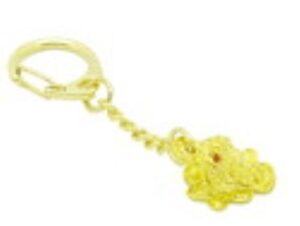 Golden Fortune Money Frog Feng Shui Key Chain