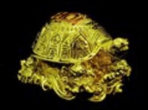 Golden Good Fortune Tortoise