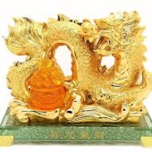 Golden Imperial Dragon with Wealth Pot1