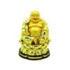 Golden Laughing Buddha Holding Ruyi on Lotus1