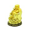 Golden Laughing Buddha Holding Ruyi on Lotus2