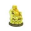 Golden Laughing Buddha Holding Ruyi on Lotus3