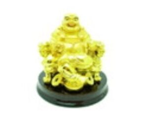 Golden Laughing Buddha for Good Fortune