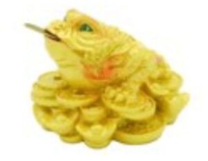 Golden Money Frog with Treasures