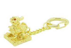 Golden PiYao Feng Shui Key Chain