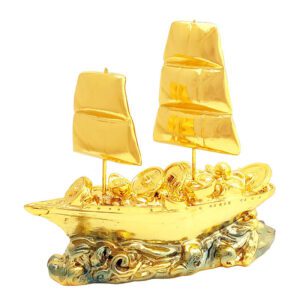 Golden Wealth Ship Laden with Treasures