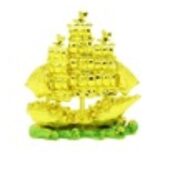 Golden Wealth Ship with Treasures