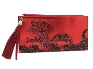 Good Fortune Red Dragon Purse