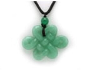 Green Aventurine Mystic Endless Knot Pendant Necklace