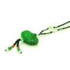 Green Jade Prosperity Medallion Lock Pendant Necklace2