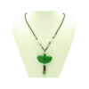 Green Jade Prosperity Medallion Lock Pendant Necklace3