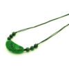 Green Jade Prosperity Medallion with Bat and Ling Zhi Necklace2