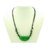 Green Jade Prosperity Medallion with Bat and Ling Zhi Necklace3