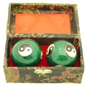 Green Yin Yang Chinese Health Iron Balls1