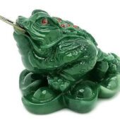 Jade Colored Money Toad to Invite Wealth Luck