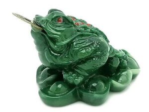 Jade Colored Money Toad to Invite Wealth Luck
