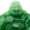Jade Green Relaxing Laughing Buddha with Gold Ingot5
