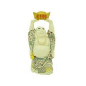 Laughing Buddha Lifting Gold Ingot1