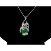 Majestic Dragon Embracing Auspicious Ball Pendant Necklace1