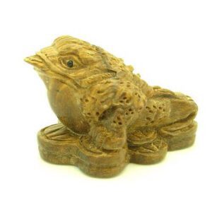 Money Frog on Bed of Coins Carving1