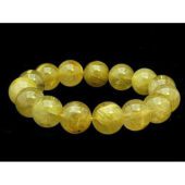 Natural Rutilated Round Bracelet 12mm1