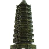 Obsidian Feng Shui Nine Level Crystal Pagoda