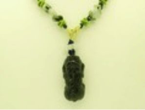 Obsidian Pi Yao Feng Shui Necklace