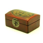 Oriental Antique Style Dragon & Phoenix Retangular Shape Box1