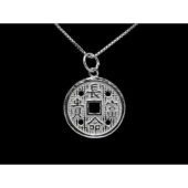 Peace & Longevity Coin Pendant Necklace1