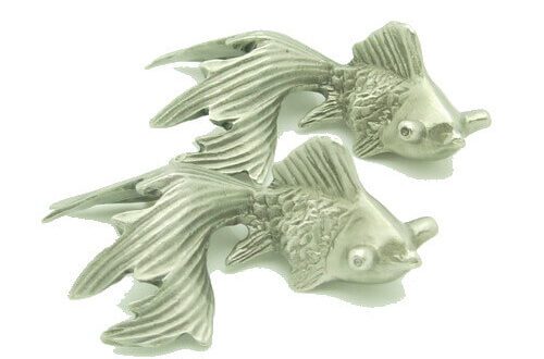Pewter Good Fortune Gold Fish1