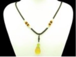 Pineapple Liuli Glass Pendant Necklace