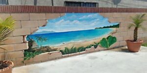 Poolside Wall Mural