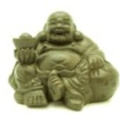 Purple Clay Sand Zisha Laughing Buddha Holding Gold Ingot