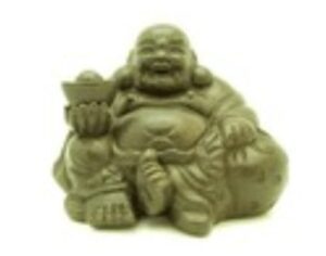 Purple Clay Sand Zisha Laughing Buddha Holding Gold Ingot