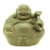 Purple Clay Sand Zisha Laughing Buddha Holding Ruyi