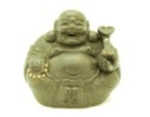 Purple Clay Sand Zisha Laughing Buddha Holding Ruyi