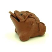 Purple Clay Sand Zisha Mini Money Frog1