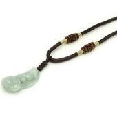 Ruyi and Pi Xiu Jade Pendant with Necklace1