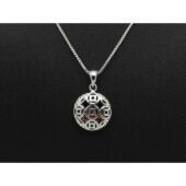 Silver Prosperity Coins Ball Pendant Necklace1