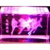 Six Horses 3D Laser Engraved Glass With Light Base1