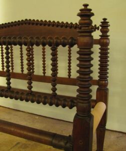 Tall Wooden Headboard With Spindles