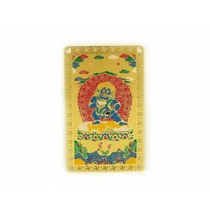 Tibetan Black Jambhala Amulet Card1