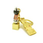 Trinity 5 Element Pagoda with Tree of Life Keychain