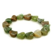 Twisted Button Shaped Bloodstone Crystal Bracelet1