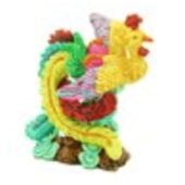 Vibrant Colorful Phoenix Figurine