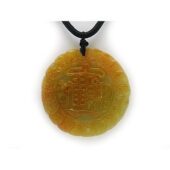 Wealth Attracting Prosperity Jade Disc Pendant1