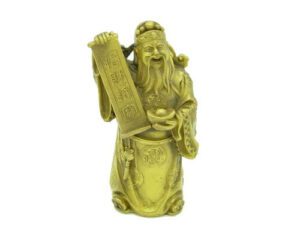 Wealth God with Ingot and Good Fortune Scroll1