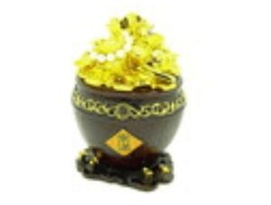 Wealth Pot with Overflowing Treasures